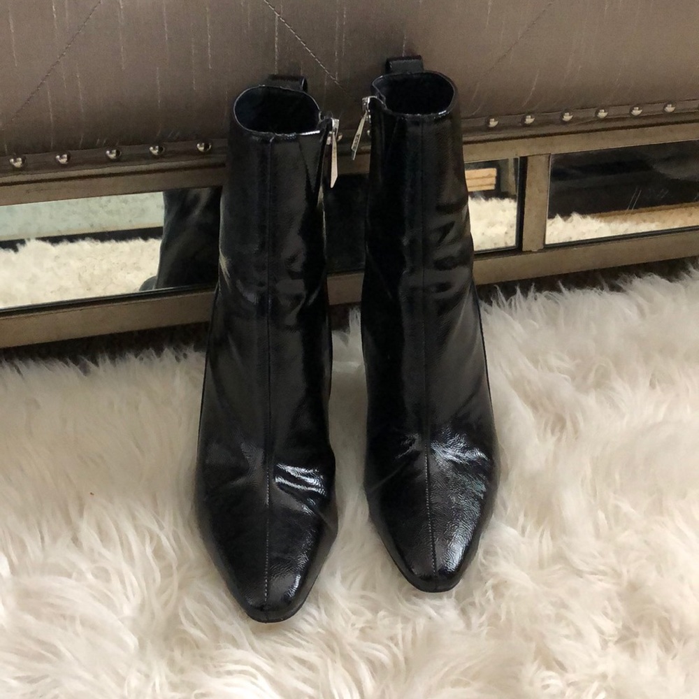 Black stiletto booties